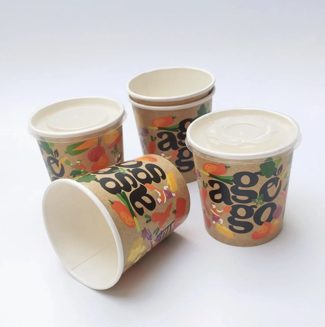 12 oz (355 ml) Kraft Paper Soup Bowl