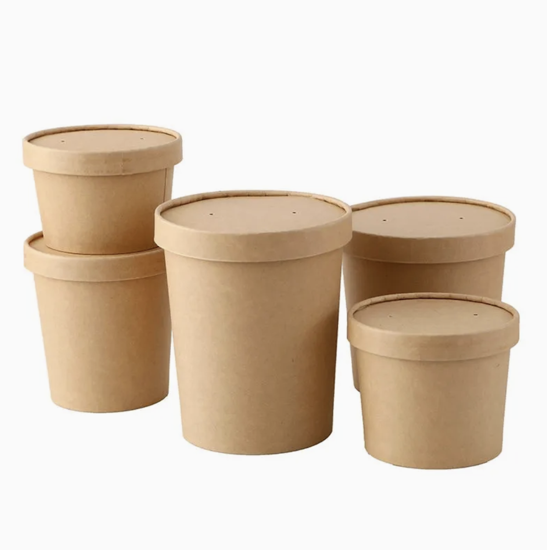12 oz (355 ml) Kraft Paper Soup Bowl