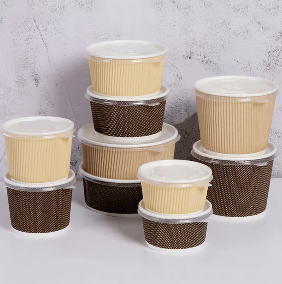 16 oz (473 ml) Kraft Paper Soup Bowl