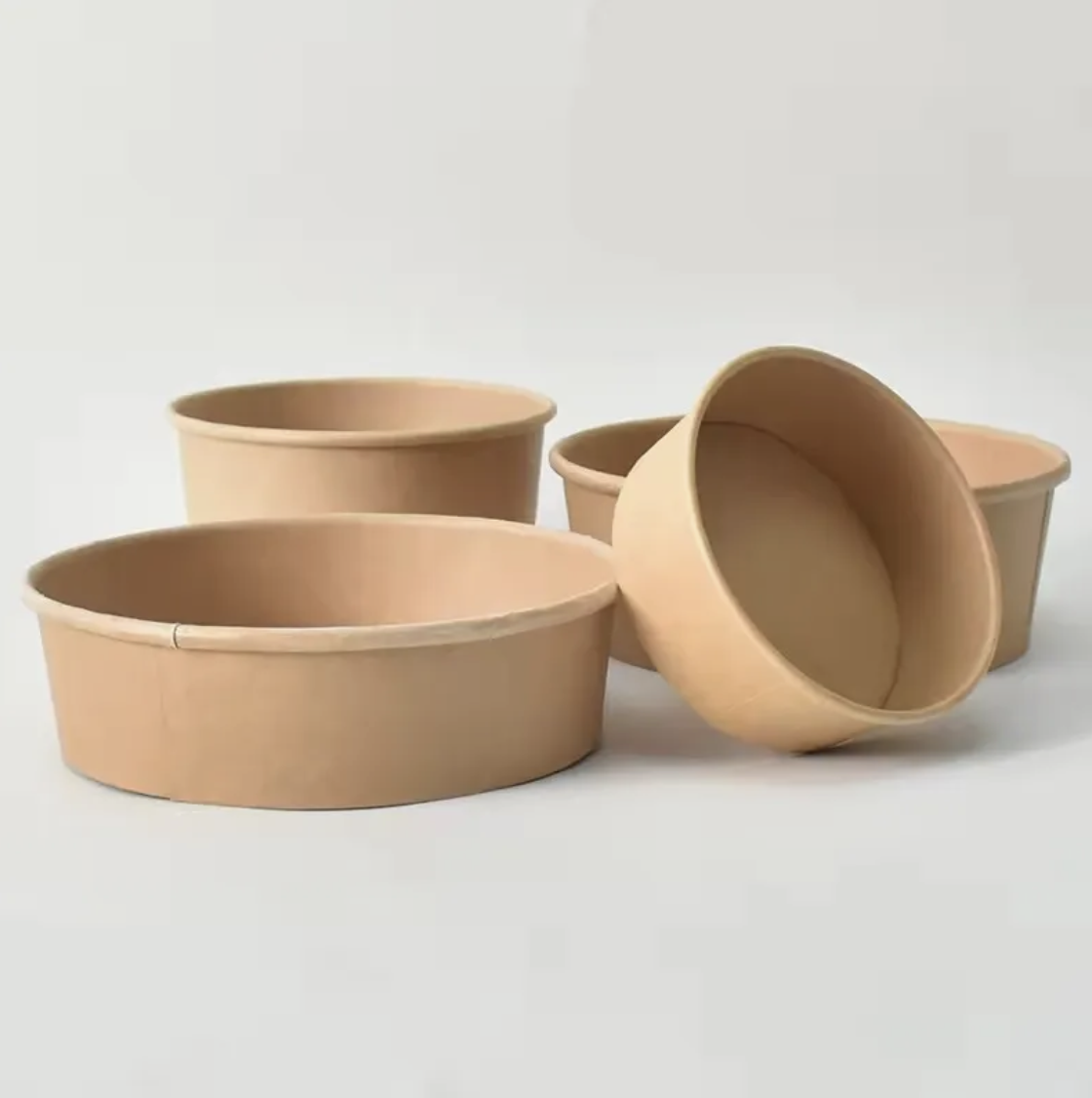 26 oz (769 ml) Kraft Paper Salad Bowl