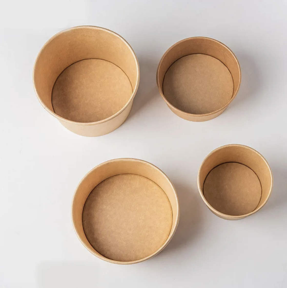 26 oz (769 ml) Kraft Paper Salad Bowl