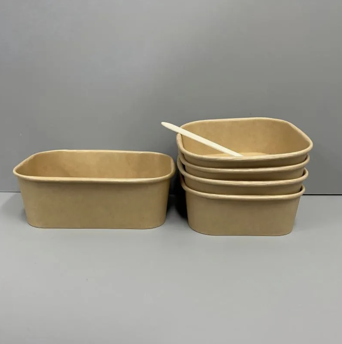 32 oz (946 ml) Kraft Paper Salad Bowl