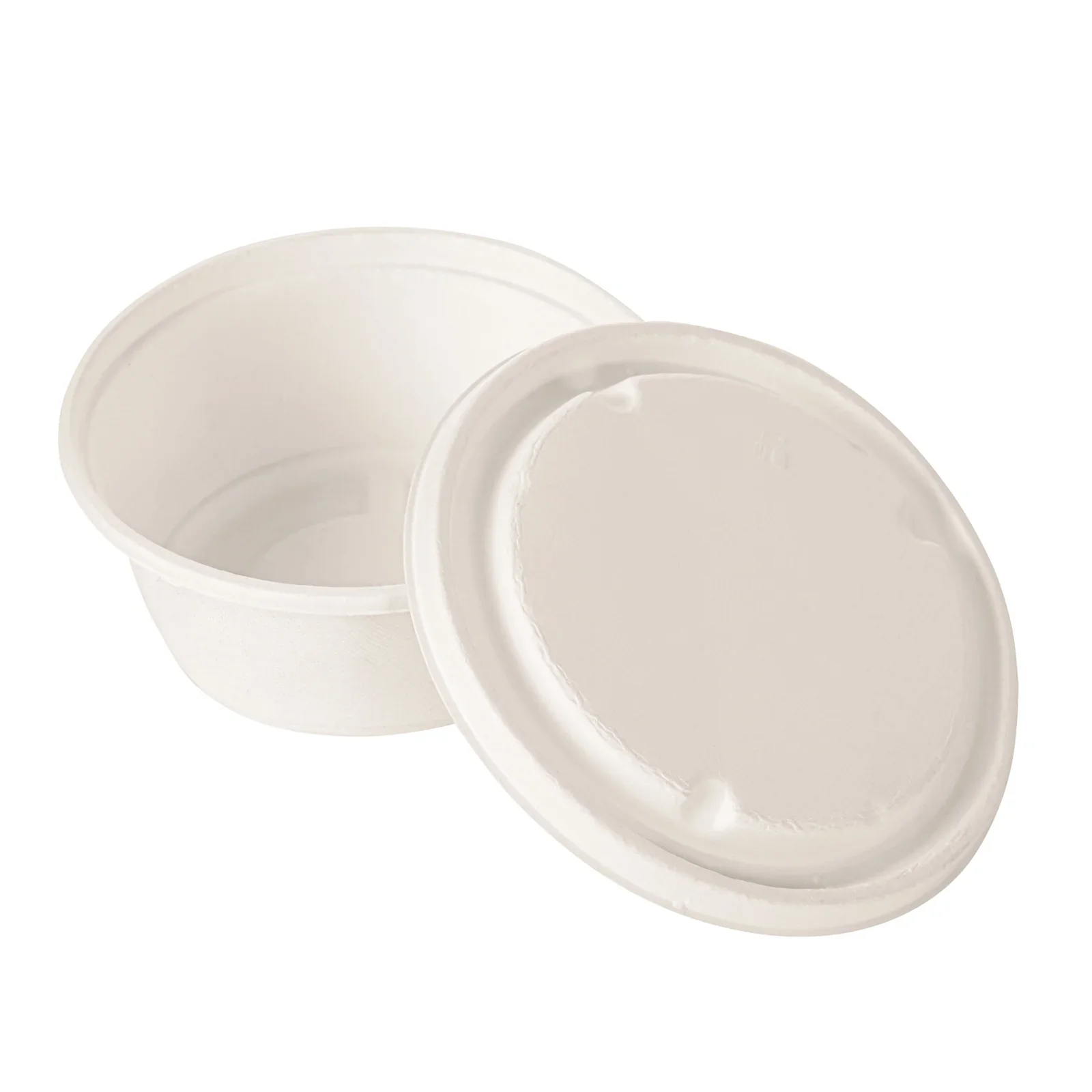 60 ml (2 oz) Bagasse Sauce Bowl with Lid