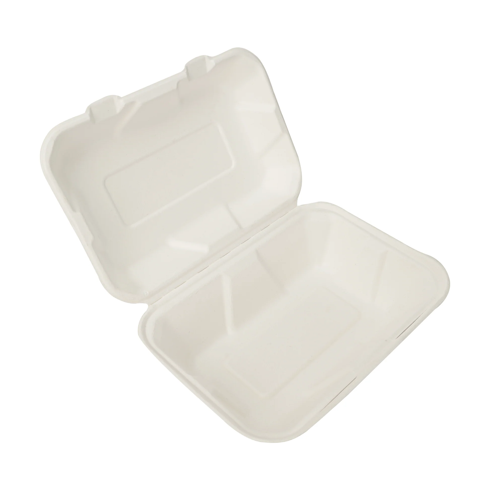 Bagasse Clamshell Boxes (1-Compartment)