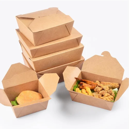 Kraft Paper Food Containers with Lids