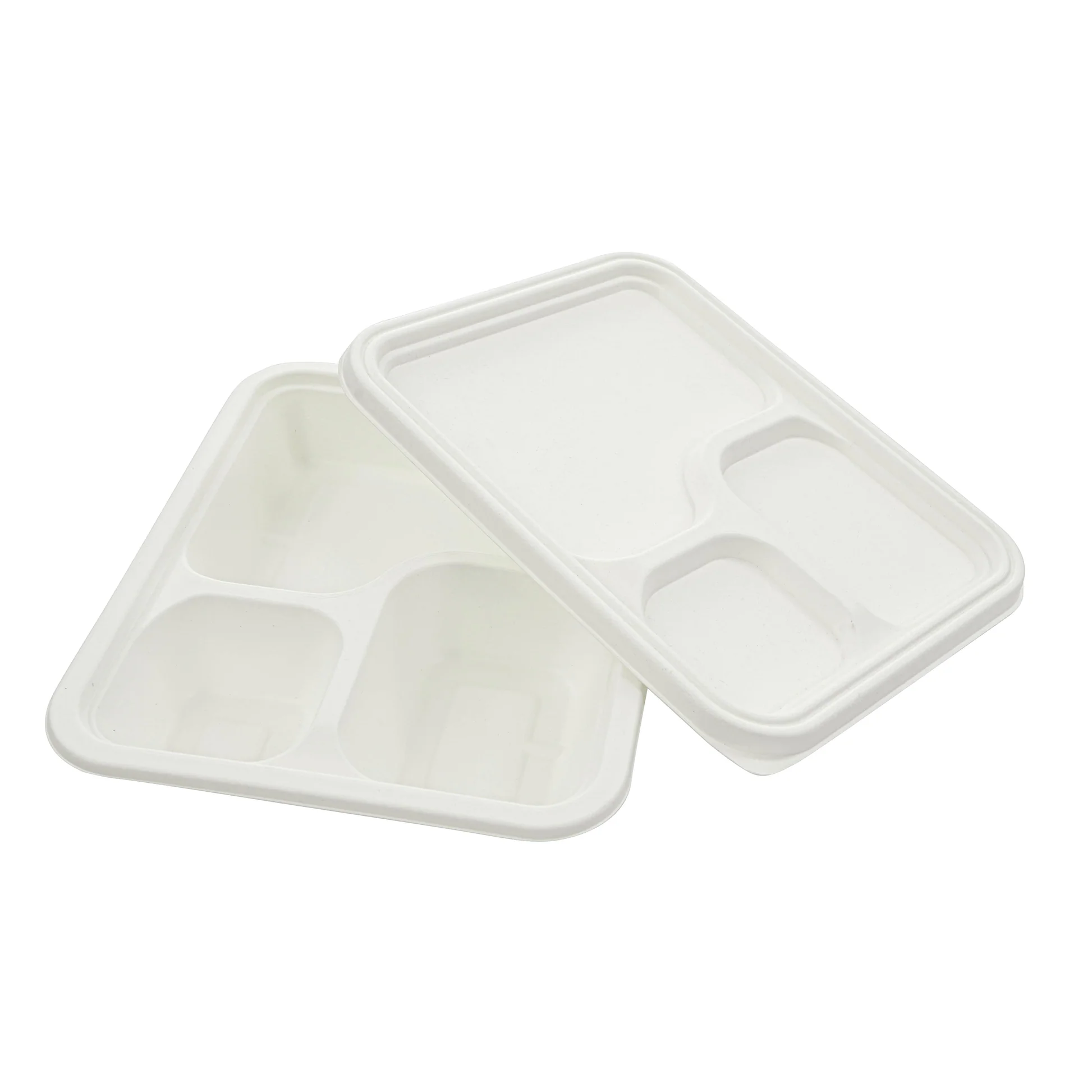 3-Compartment Meal Tray with Lid