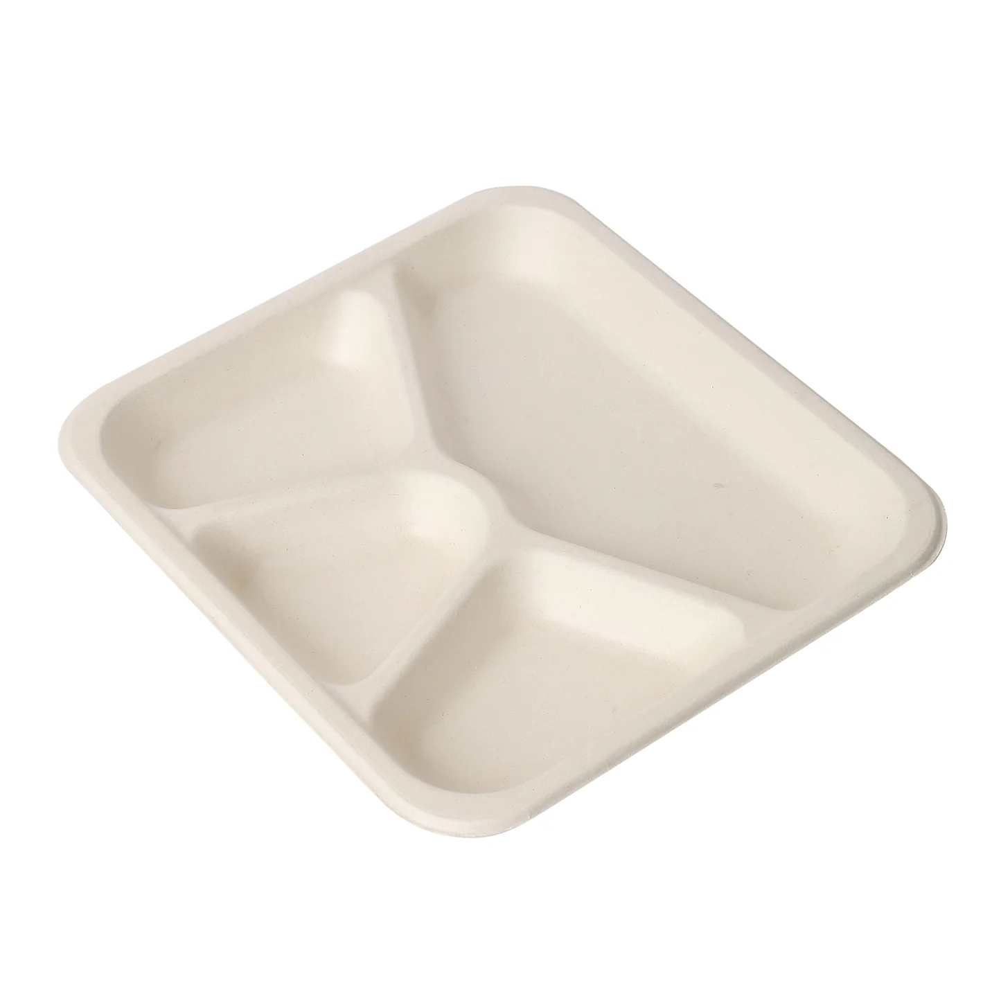 4-Compartment Meal Tray with Lid