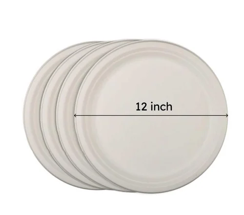 12 inch Bagasse Round Plate