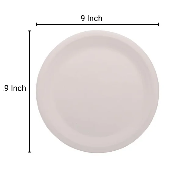 9 inch Bagasse Round Plate