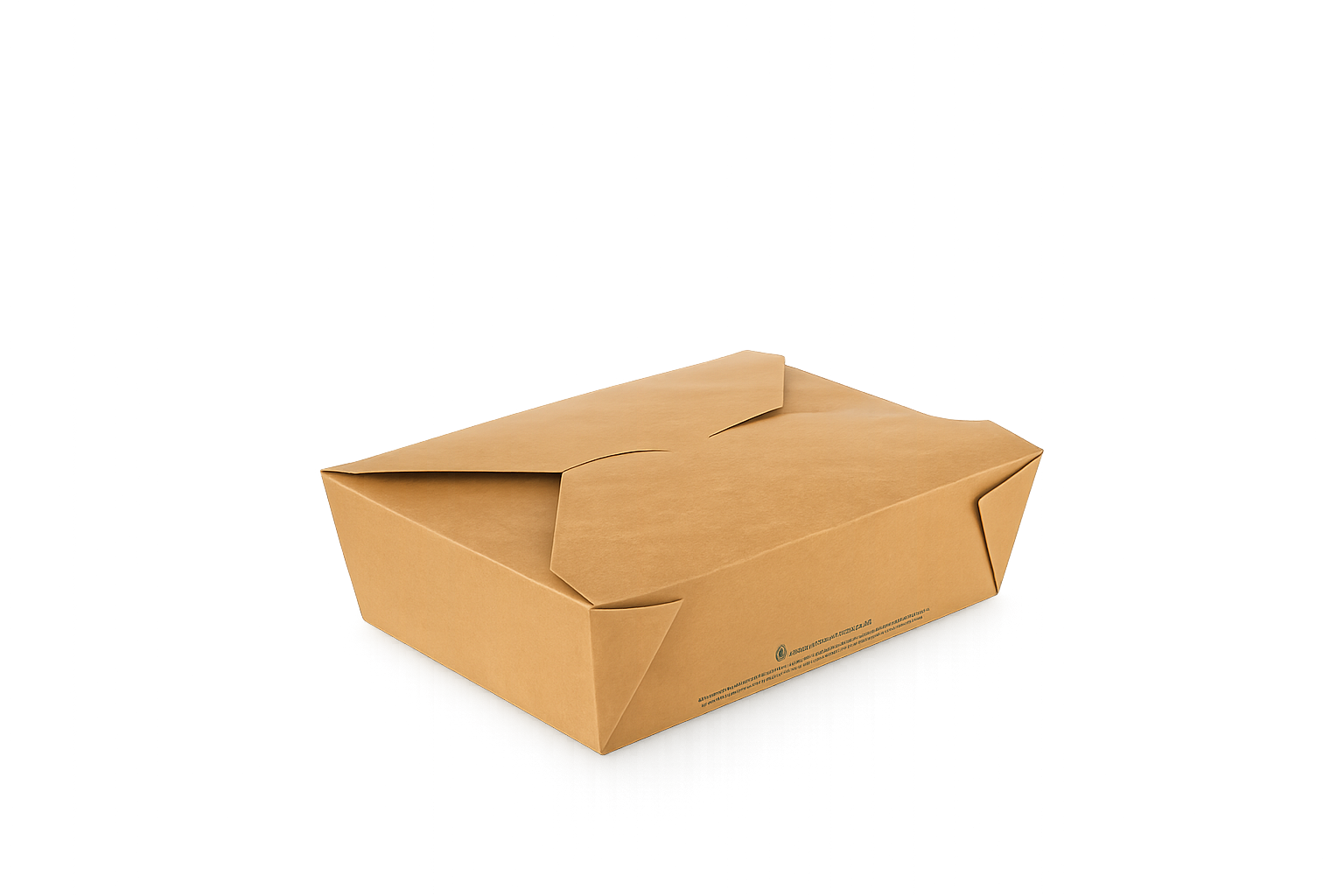 1500ml Kraft Brown Paper Food Carton