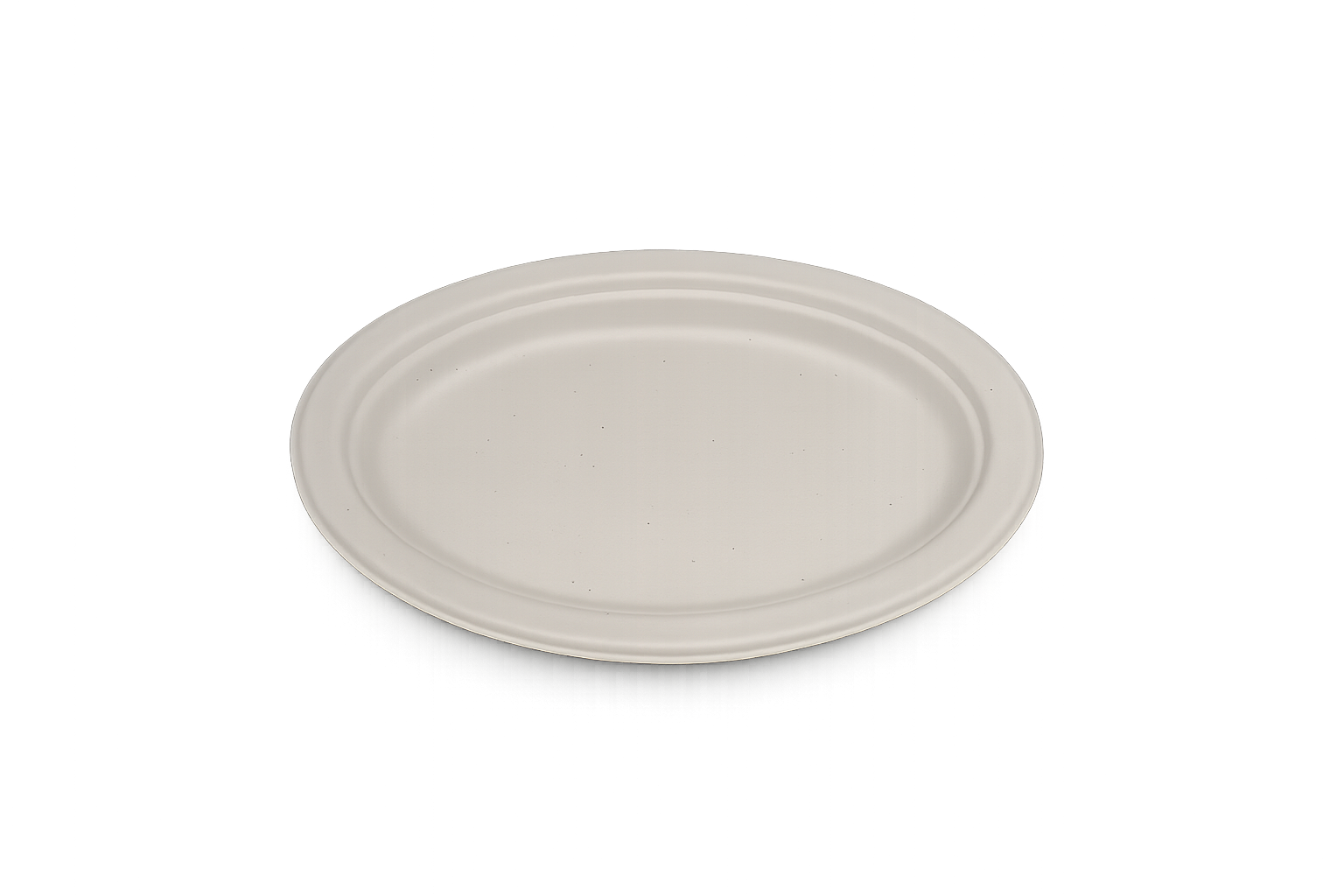 10 x 12 Inch Oval Bagasse Plate