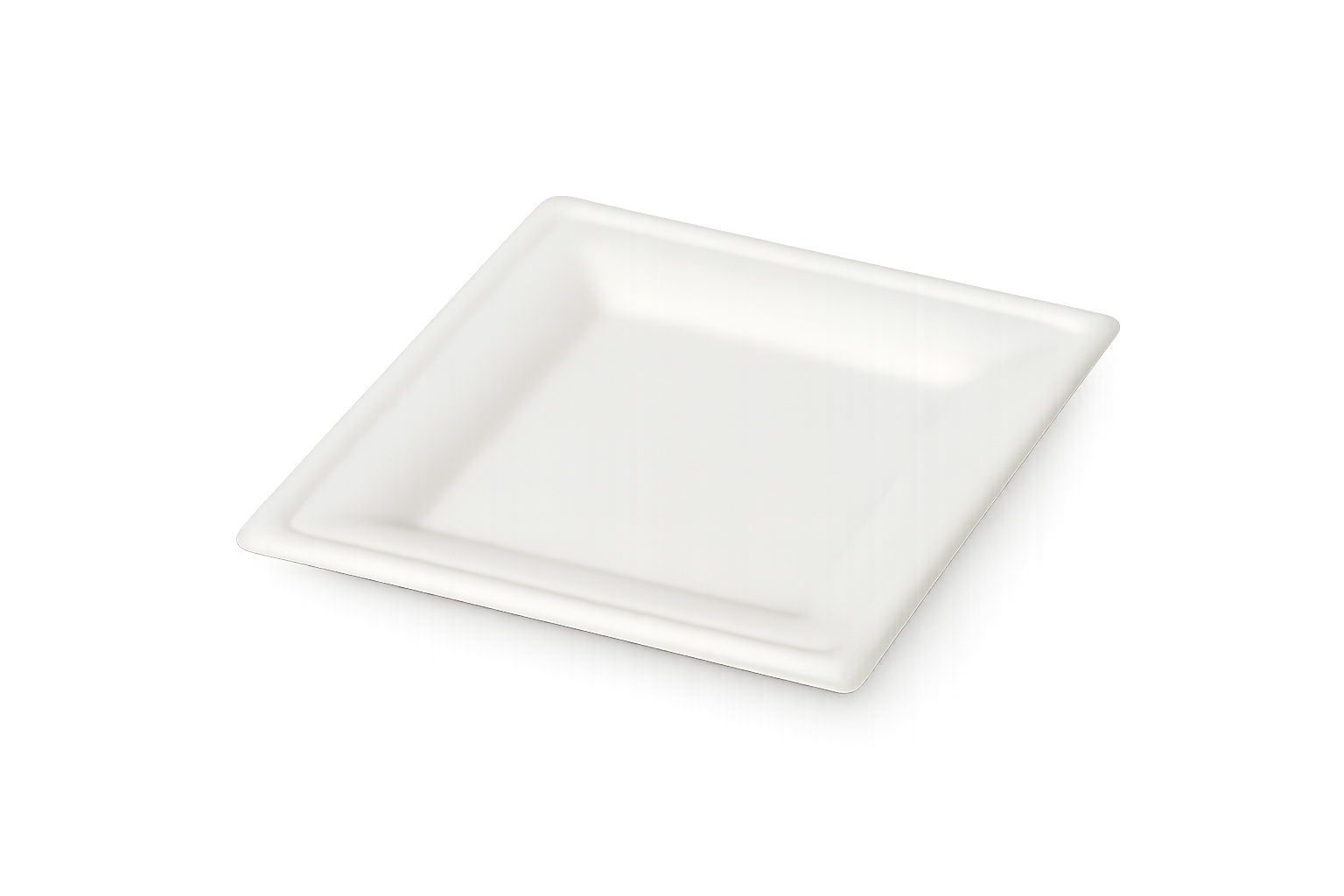 8 Inch Square Bagasse Plate